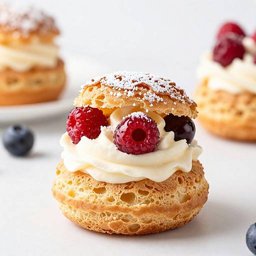 Delicious Berry Cream Puff Dessert