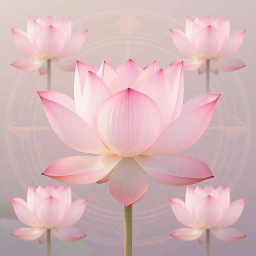 Serene Pink Lotus Mandala