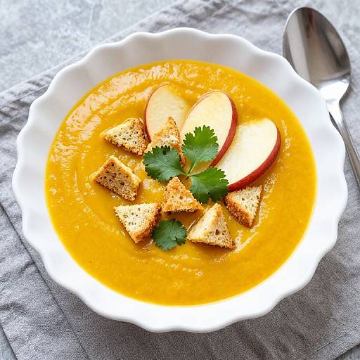 Golden Curried Pumpkin Apple Soup