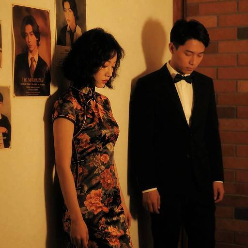 Melancholic Encounter in Warm Light