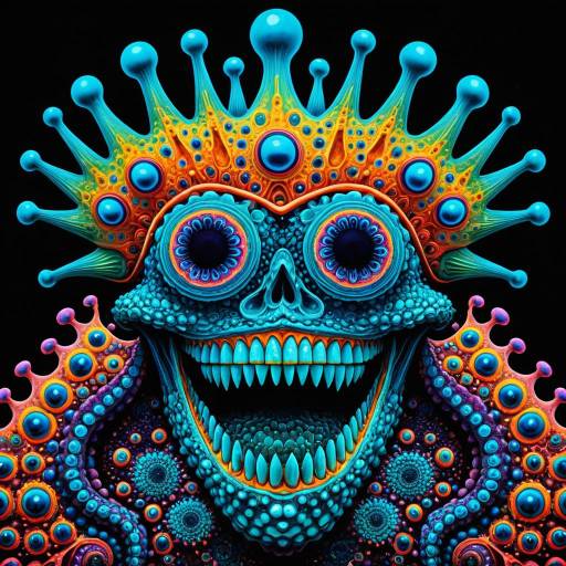 Surreal Bioluminescent Amoeboid Majesty