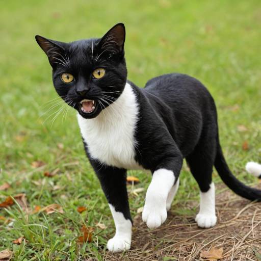 Confident Black Cat with Bright Eyes Confident Black Cat with Bright Eyes