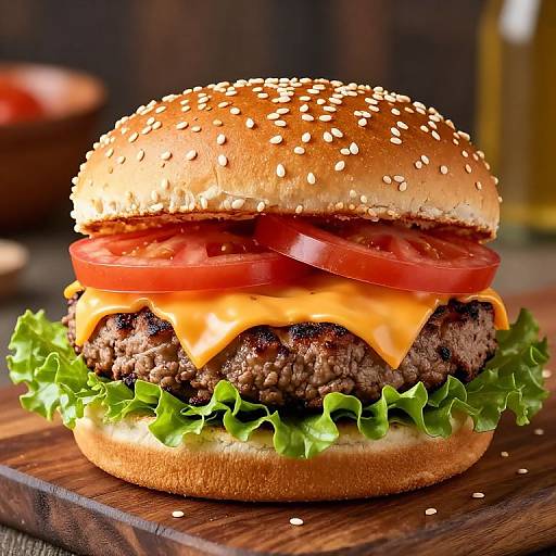 Multigrain Burger with Fresh Toppings