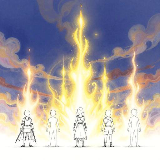 Pencil Lines Transforming to Fantasy