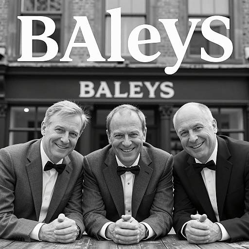 Vintage Portrait of Three Men in Suits