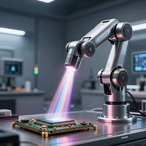 Next-Gen AI Chip in Robotic Arm