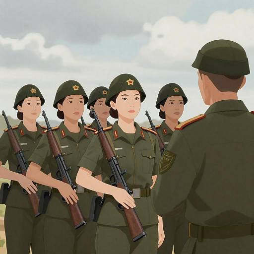 Empowered Women in Military Training