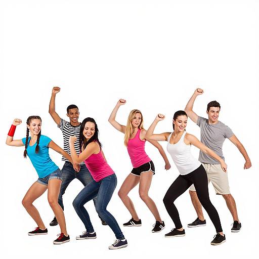 Energetic Dance Party with Six Friends