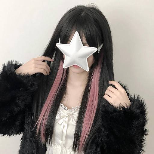 Mysterious Figure with Star Mask