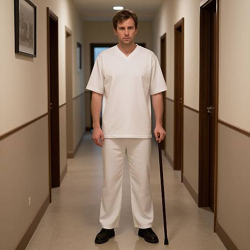 Man in Movie Character Costume