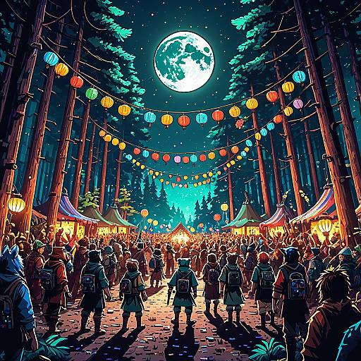 Ewok Festival on Forest Moon