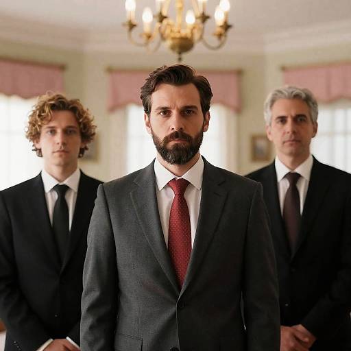 Formal Portrait of Three Distinguished Men