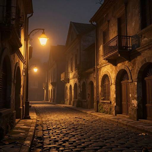 Cinematic 3D Forgotten City Street