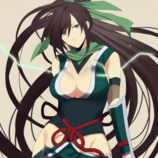 Illustration of Akali (legacy), league of legends in the style of Mashima shima