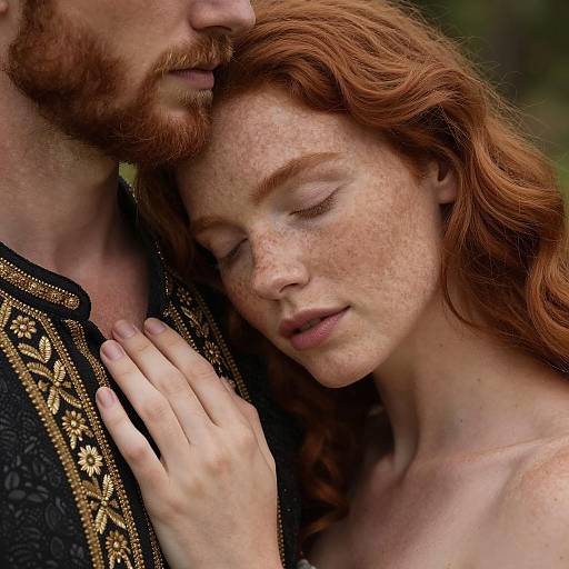 Intimate Portrait of a Red-Haired Woman