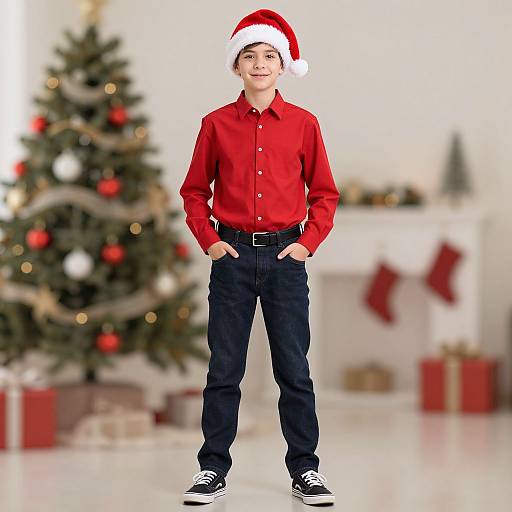 Realistic Male Christmas Party Outfit