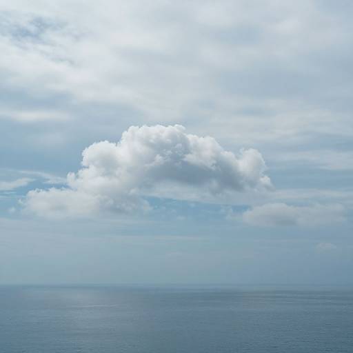 Ethereal Cloud Arch Over Serene Sea
