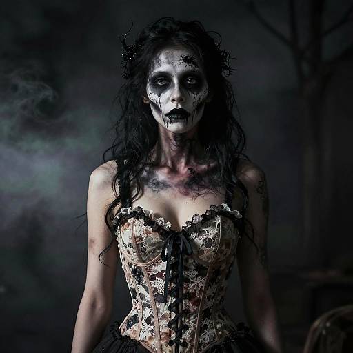 Haunted Masquerade with Female Zombie