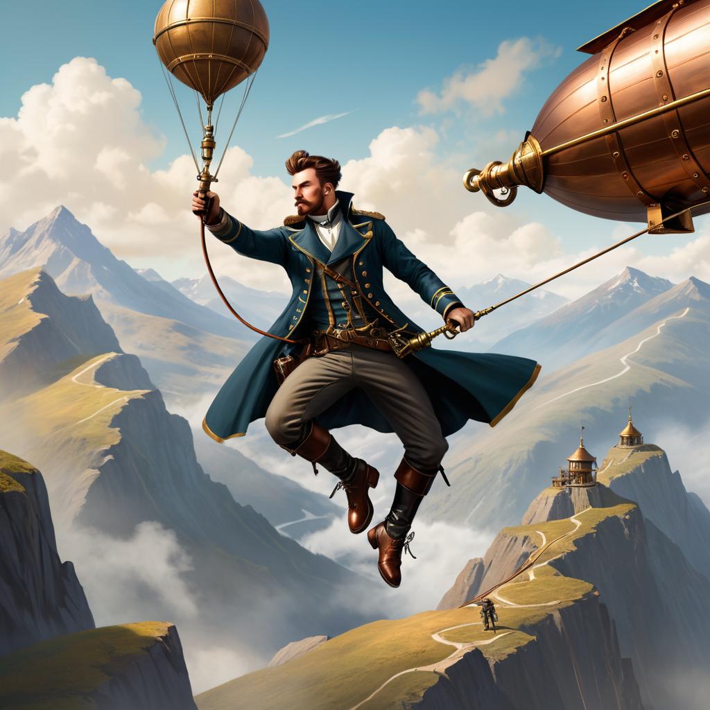 Fearless Steampunk Airship Captain Adventure