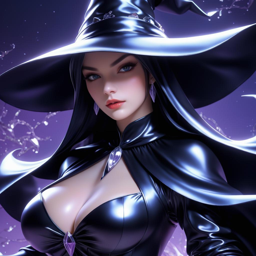 Ultra-Detailed Anime Witch Portrait