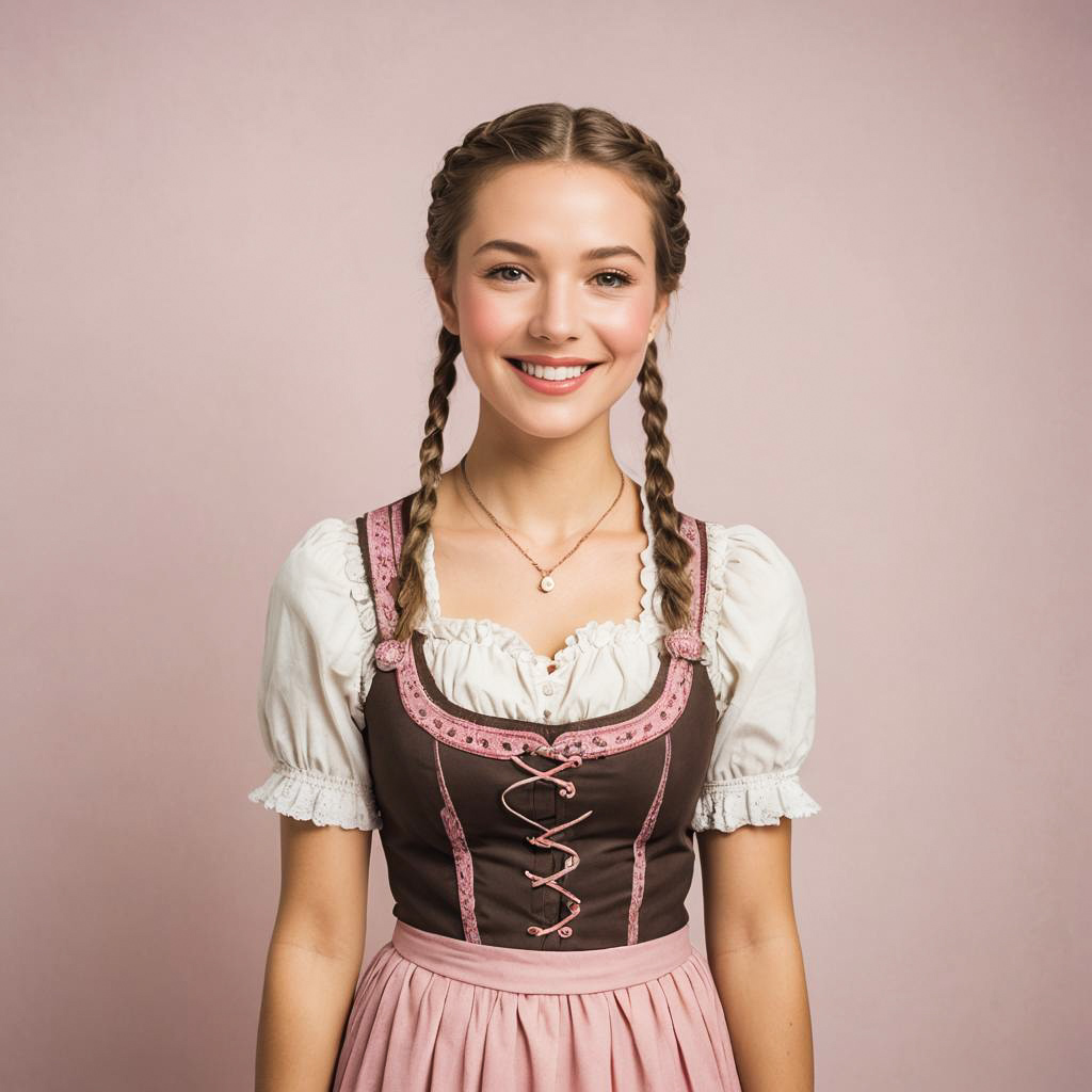 Bavarian Beauty in Traditional Dirndl