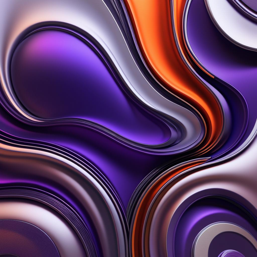 Modern Abstract 3D Fluid Art