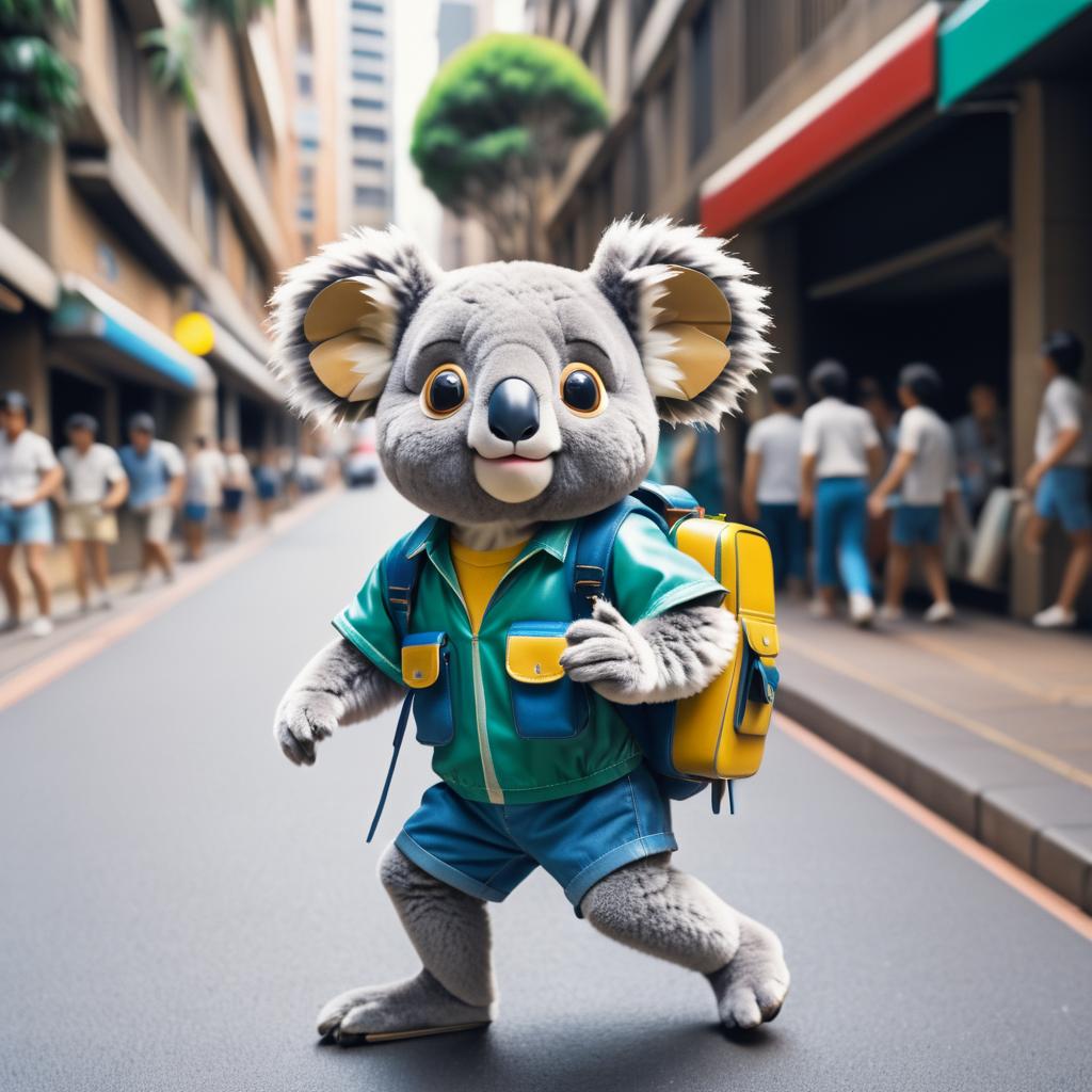 Time-Traveling Koala in 80s Sydney