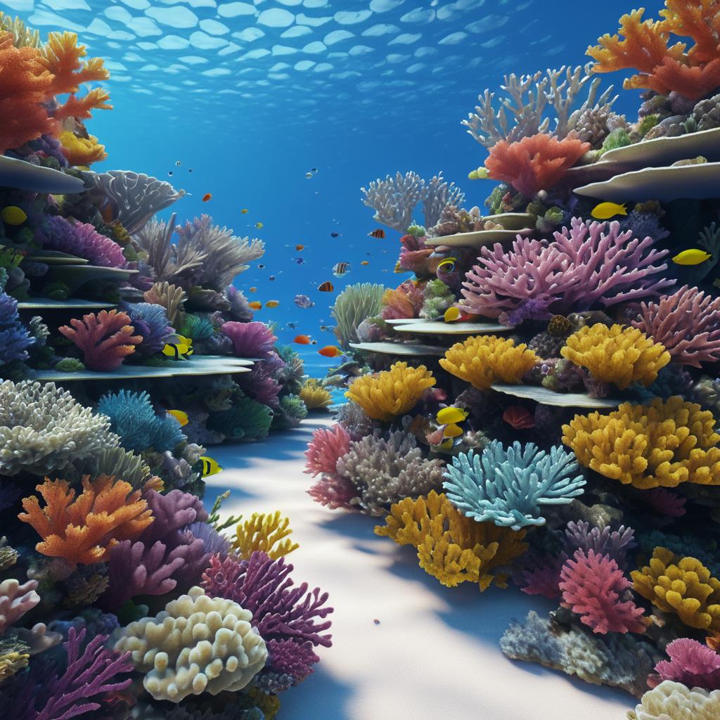 Vibrant Coral Reef Ecosystem in Detail