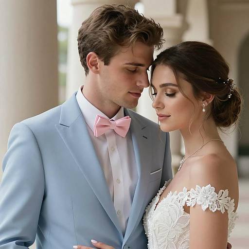 Elegant Wedding Couple Portrait