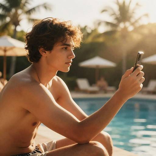 Caribbean Pool Party Golden-Hour Model