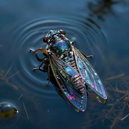 Gemstone-Winged Cicadas Singing Equations