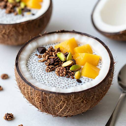 Coconut Chia Pudding with Toppings