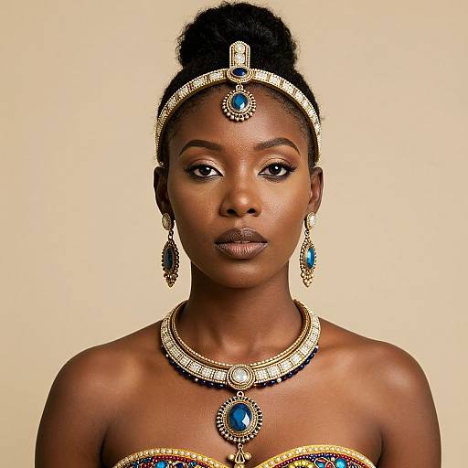Close-Up African Goddess Costume