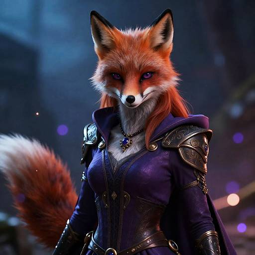 Epic Fox Sorceress Portrait