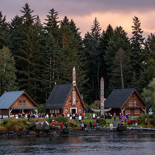 Salish Coastal Village Festival Sunset