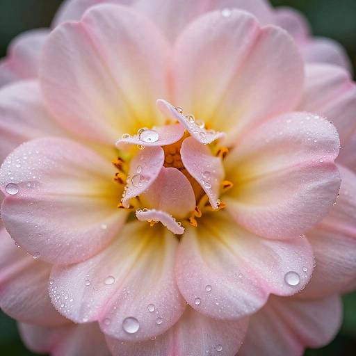 Macro Morning Dew on Flower