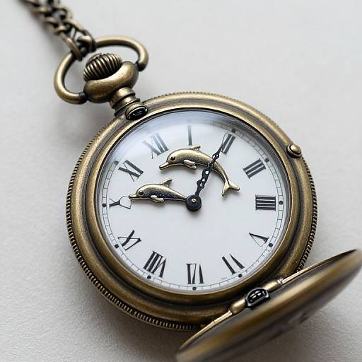 Vintage Steampunk Bronze Pocket Watch