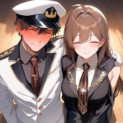 Elegant Cowboy Admiral in Naval Uniform