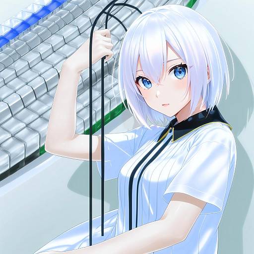 Illustration of Ars almal, nijisanji in the style of Sasamori tomoe