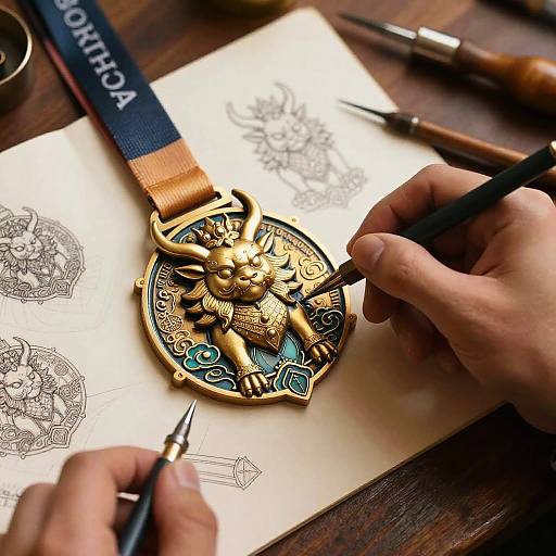 Mythical Medal Maker Design