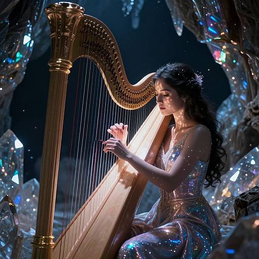 Celestial Musician in Crystal Cavern