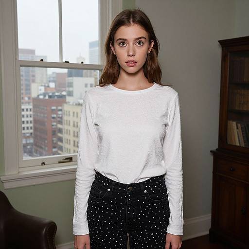 Natural Portrait in Vintage Apartment