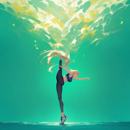 Elegant Dance of a Tall Athletic Woman Elegant Dance of a Tall Athletic Woman