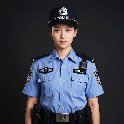 Female Police Officer in Uniform