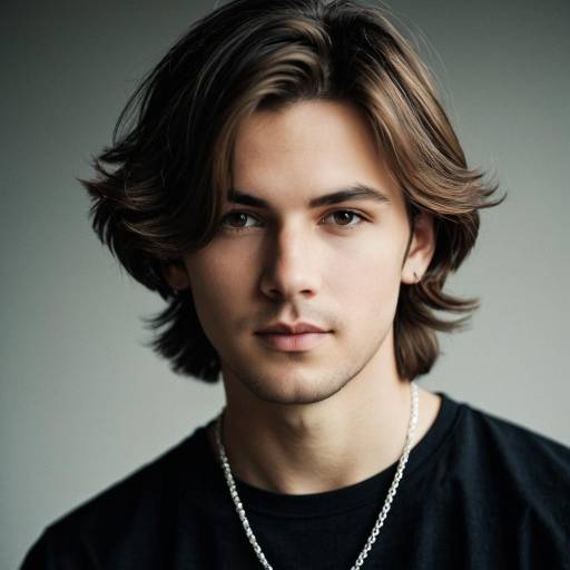 Realistic Portrait of a Stylish Man