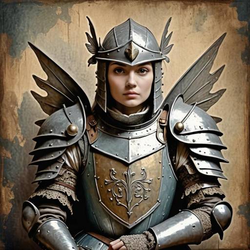 Grunge Medieval Fairy in Weathered Armor Grunge Medieval Fairy in Weathered Armor
