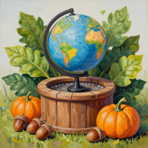 Whimsical Rustic Wishing Well Still Life