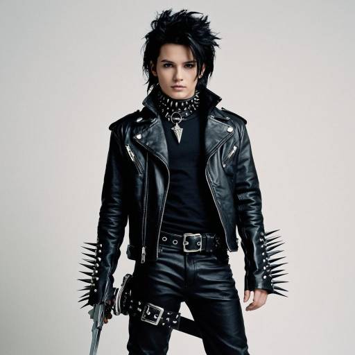 Young man in Edward Scissorhands costume