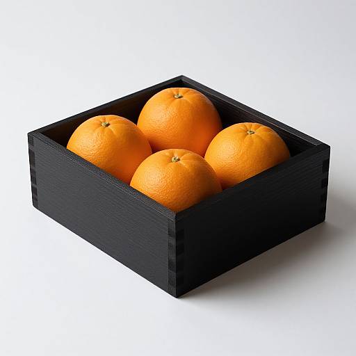 Elegant Ink Wooden Orange Box