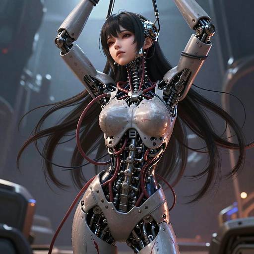 Aesthetic Sci-Fi Bondage Art Masterpiece